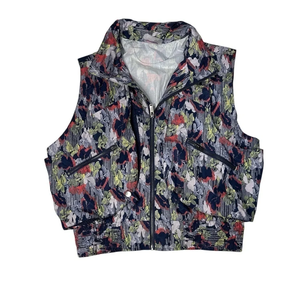 Free People Movement Off the Grid Printed Sleeveless Vest Supernova Floral Small - Picture 2 of 11